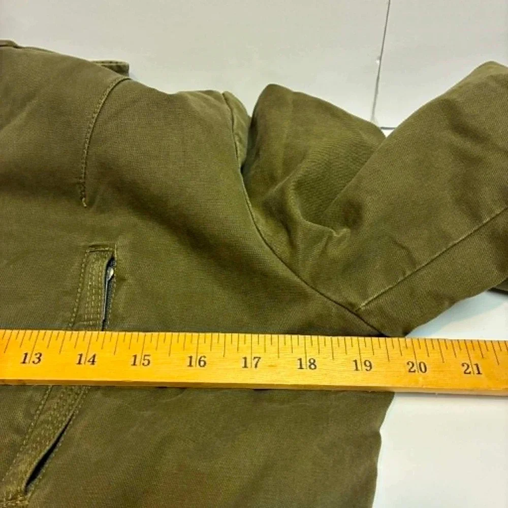 June Utility Field Jacket Womens Small Olive Green Military Gorpcore Quilted